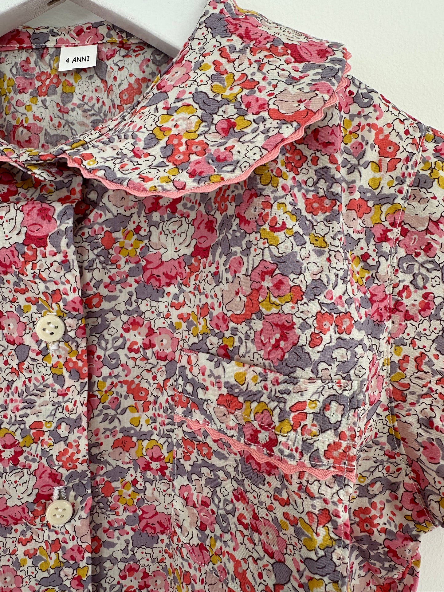Girls' Short Sleeve Liberty Cotton Pyjama Set