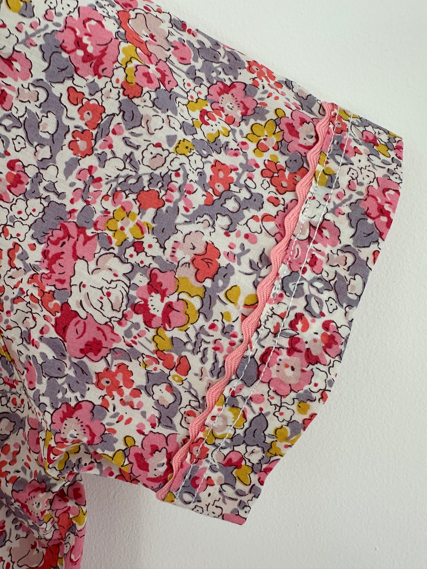 Girls' Short Sleeve Liberty Cotton Pyjama Set