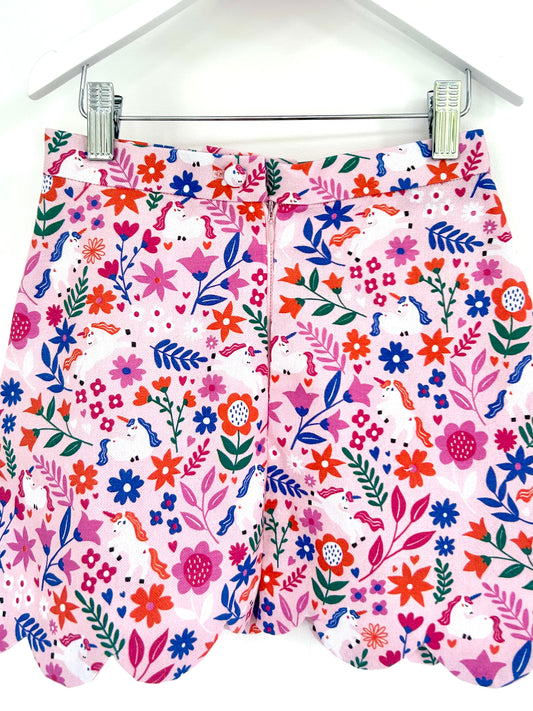 Unicorn Scalloped Skirt