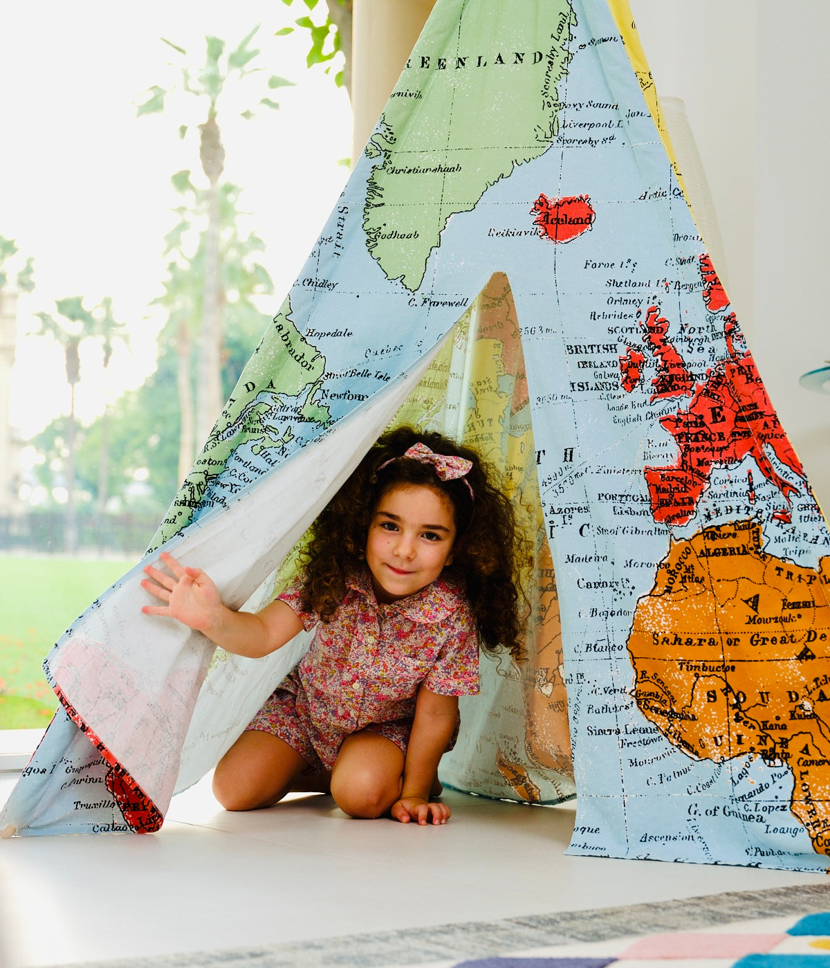 Girls' Short Sleeve Liberty Cotton Pyjama Set