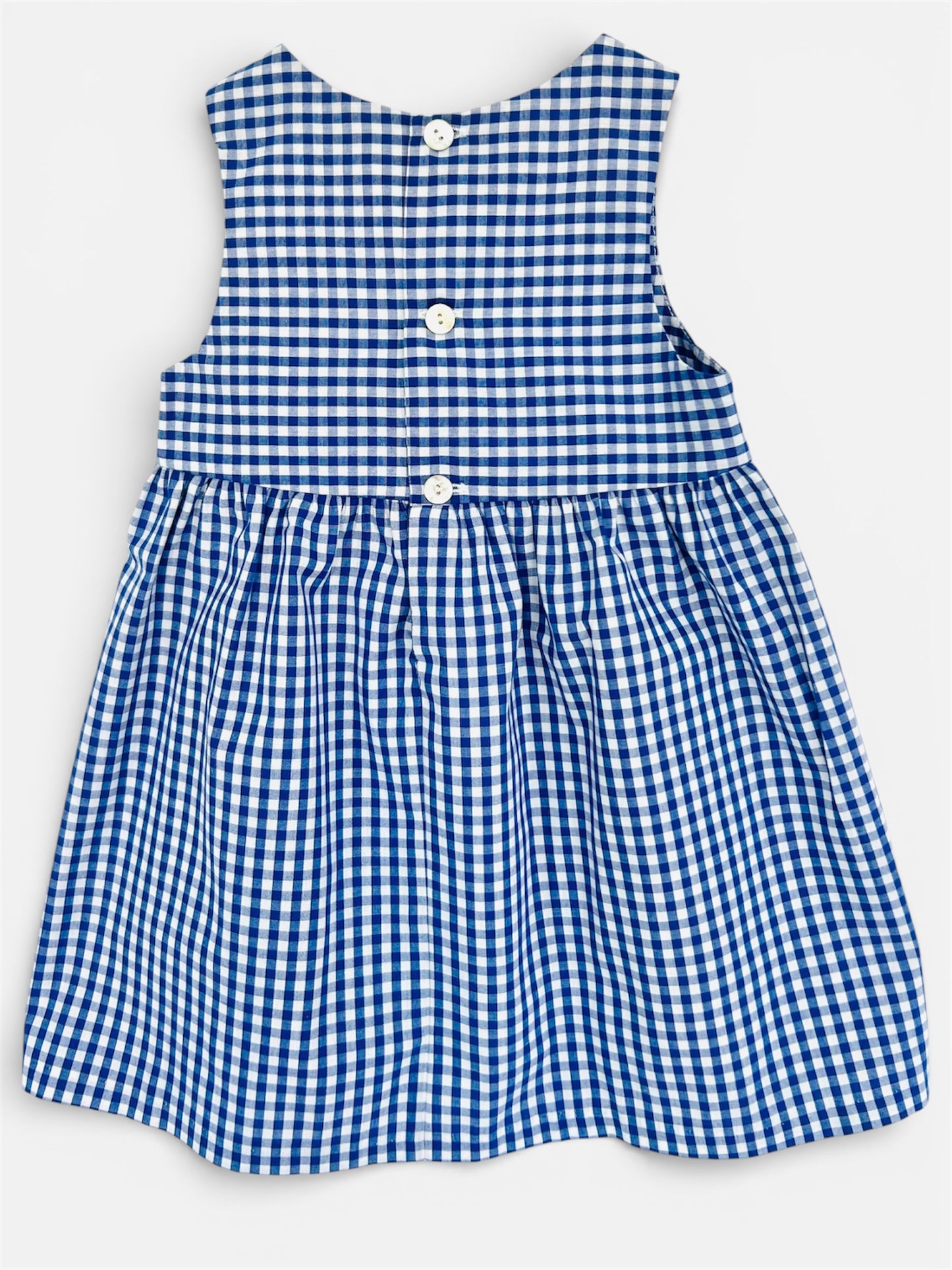 Baby Dress in Navy Vichy