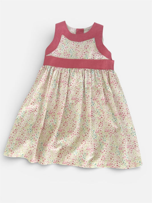 Lace-Back Floral Dress