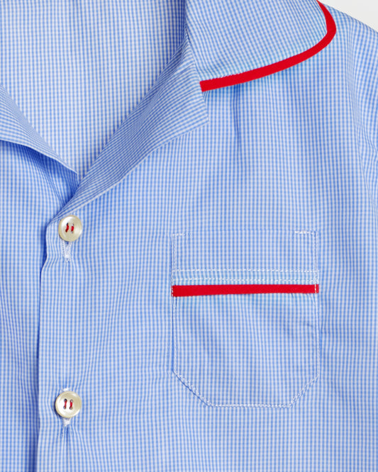 Boys' Pyjama with Gingham Pattern and Long Pants