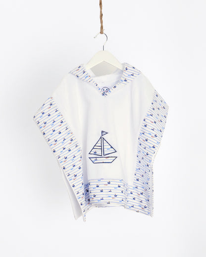 Boy's towelling Poncho