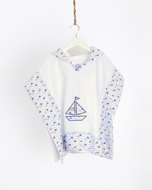 Boy's towelling Poncho