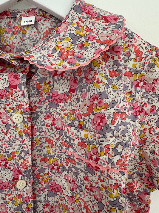 Girls' Short Sleeve Liberty Cotton Pyjama Set