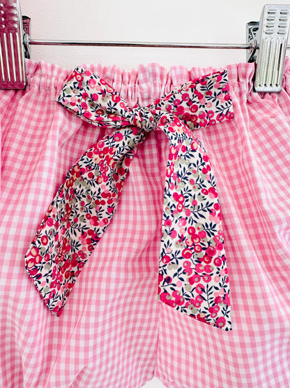 Baby Girl Sundress & Bloomers Set - Organic Cotton and Liberty details