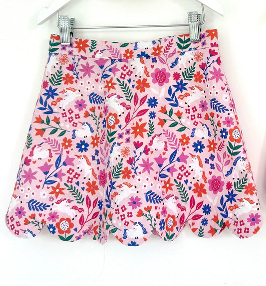 Unicorn Scalloped Skirt