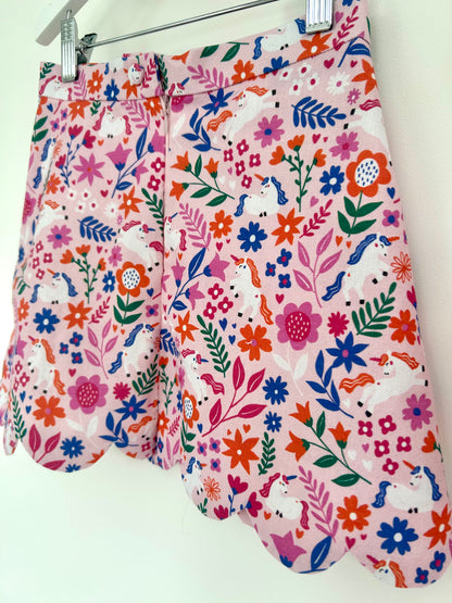 Unicorn Scalloped Skirt