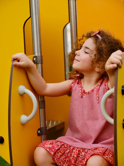 Girl sundress with Liberty ruffles