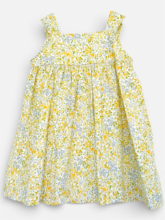 Girls’ Cotton Dress with Back Ribbon