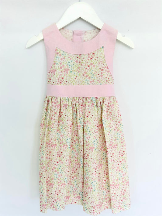 Lace-Back Floral Dress