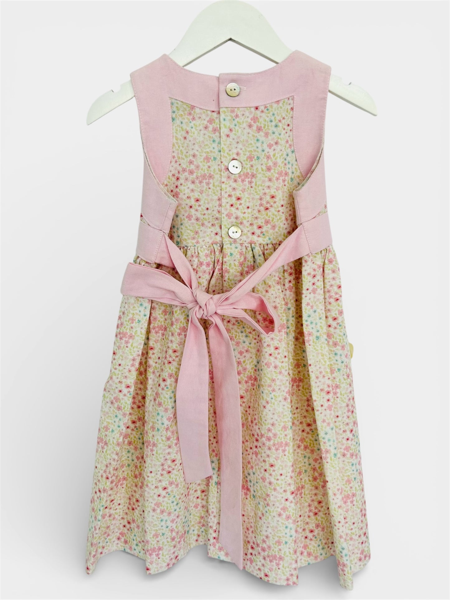 Lace-Back Floral Dress