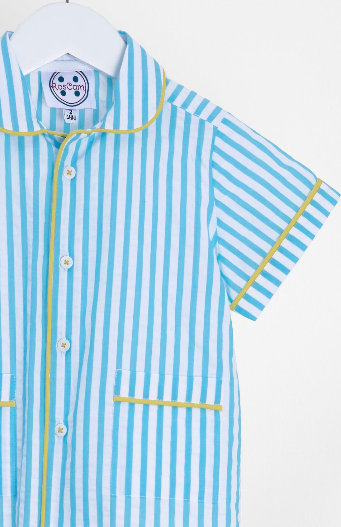 Boys' Pyjama with Striped Pattern and Shorts