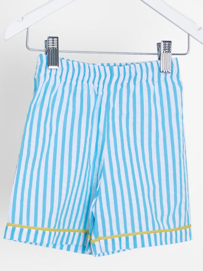 Boys' Pyjama with Striped Pattern and Shorts