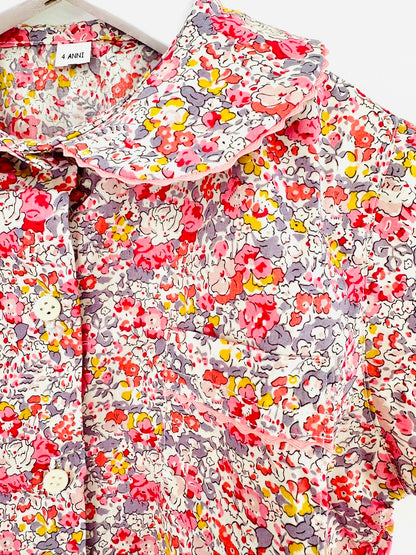 Girls' Short Sleeve Liberty Cotton Pyjama Set